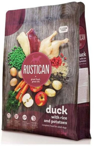 RUSTICAN Raţă cu Orez şi Cartofi, fără gluten