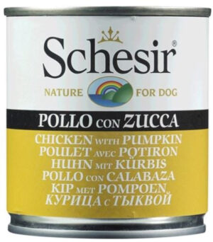SCHESIR Conservă pentru câini, cu Pui şi dovleac 285g