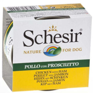 SCHESIR Conservă pentru câini File de Pui şi Şuncă 150g