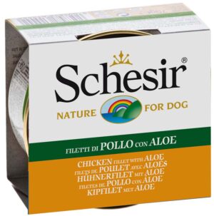 SCHESIR Conservă pentru câini Pui şi Aloe Vera 150g