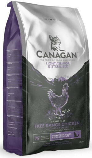 CANAGAN Hrană uscată pentru pisici, Light/SENIOR & Sterilised