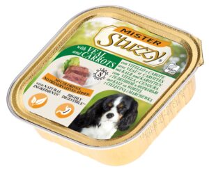 STUZZY Dog Pate pentru câini, cu Viţel şi Morcovi 150g