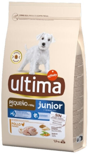 ULTIMA Hrană uscată pentru căţeluşi, JUNIOR, cu Pui 400g