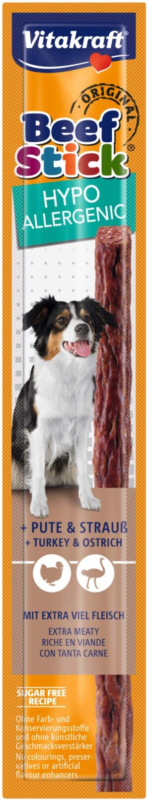 VITAKRAFT Delicatese pentru câini Beef Stick Hipoalergenic, 1 bucată, 12g