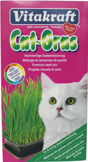 VITAKRAFT Iarbă pentru Pisică, tavă şi seminţe 120g