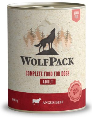 WOLFPACK Adult Vită Angus, Hrană umedă pentru câini adulţi