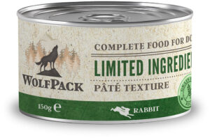 WOLFPACK Conservă pentru câini, cu număr limitat de ingrediente, Iepure