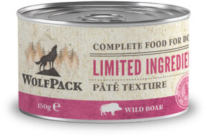 WOLFPACK Conservă pentru câini, cu număr limitat de ingrediente, Porc mistreţ